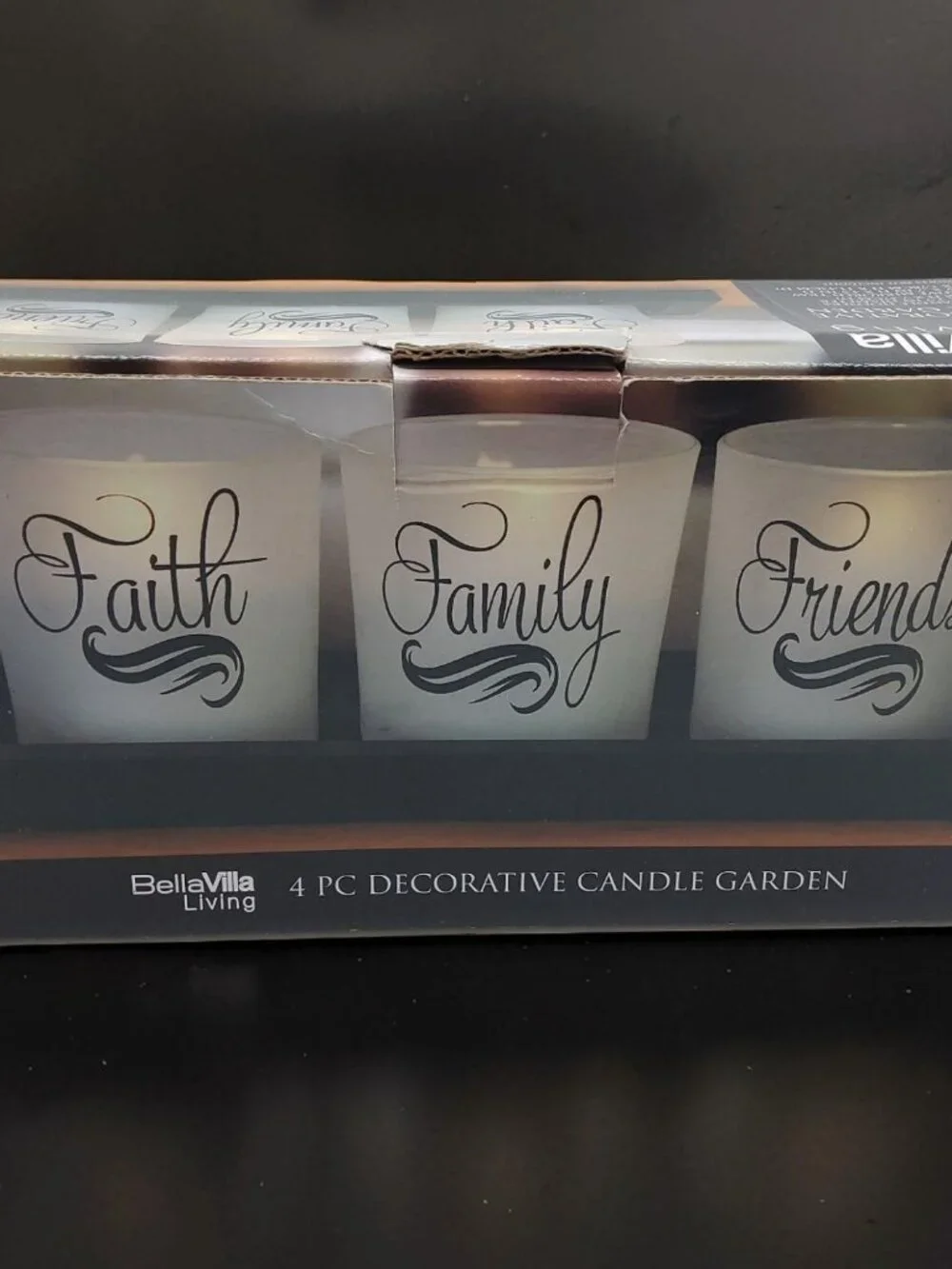 New Bellavilla 4 pc decorative candle garden 3.75